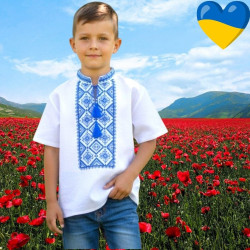 Футболка-вишиванка дитяча, паплін (р: 122-146см) в упаковці 5 шт. №386916