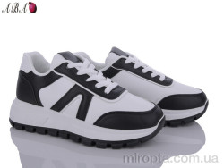 Кросівки B1ABA34-1 white-black р: 36-41, в упаковці: 8 пар, купити тільки гуртом