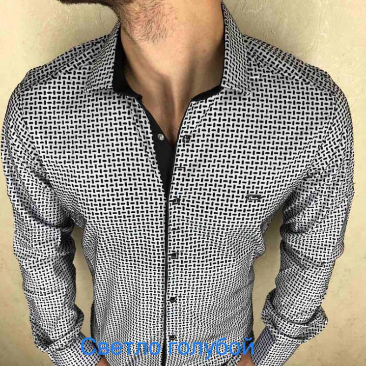 Сорочка Paul Semih р S-2XL Чоловіча R01-12 l.blue - Nadiyka BG/PO2161-2162
