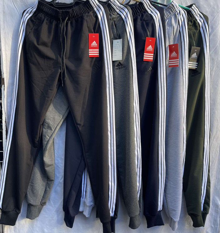 Спортивні штани чоловічі "Adidas" двохнитка (р: 46-56) 5 кольорів, в упаковці 6 шт. №364497 - Dakota