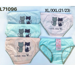 Труси дитячі, котон, м.L71096 (розмір: XL-2XL), мікс кольорів, в упаковці 12 штук №334930