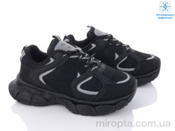 Кросівки 136-25 black світловідбивач р: 36-41, в упаковці: 8 пар, купити тільки гуртом