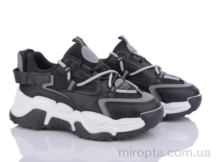 Кросівки 182-13 black р: 36-40, в упаковці: 8 пар, купити тільки гуртом - 916158