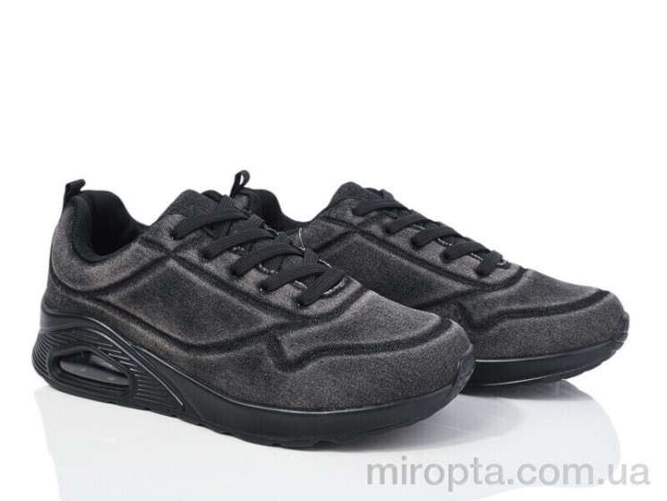 Кросівки 20-1075-1 black р: 36-41, в упаковці: 8 пар, купити тільки гуртом - 980366