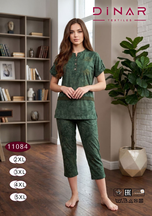 Костюм домашній жіночий "11084" трикотаж (р: 2XL,3ХL,4XL,5XL) в упаковці 4 шт. №385280 - Saturn UG 241