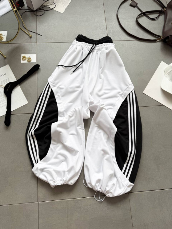 Штани жіночі OVERSIZE, низ на затяжках, двонитка м. 1881 (р: 42-50) №824332 - 