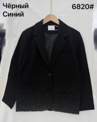 Піджак шкільний дитячий, трикотаж, м.6820 (розмір: 130-170), 2 кольори, в упаковці 5 штук №346433