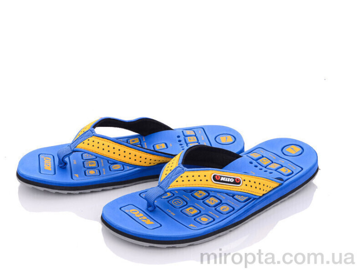 Шльопанці KME764 blue р: 41-46, в упаковці: 12 пар, купити тільки гуртом - 832648