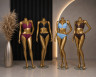 Купальник жіночий "76135" біфлекс (р: 44-52) 4 кольори, в упаковці 5 шт. №384507 - AMD SE905