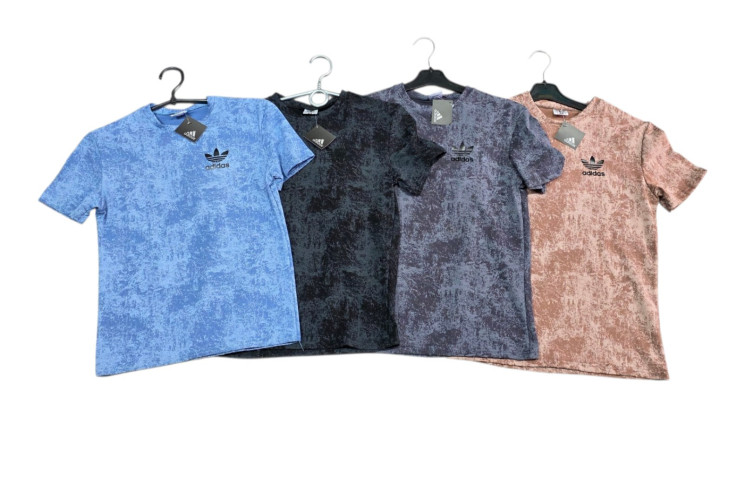 Футболка дитяча Туреччина "Adidas" котон (р: 11-16 років) 4 кольори, в упаковці 5 шт. №385714 - Flask