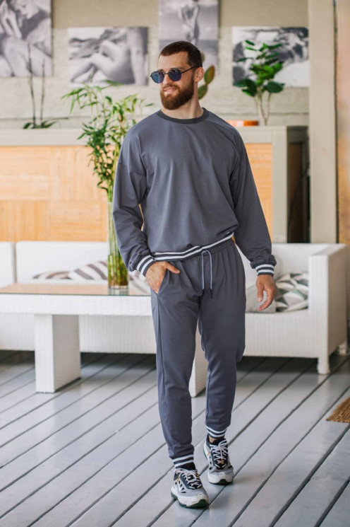 Костюм чоловічий, двонитка пеньє, м. в802-41740 (р: 46-48 (s-m), 50-52 (l-xl), 54-56 (2xl-3xl)) №800167 - 