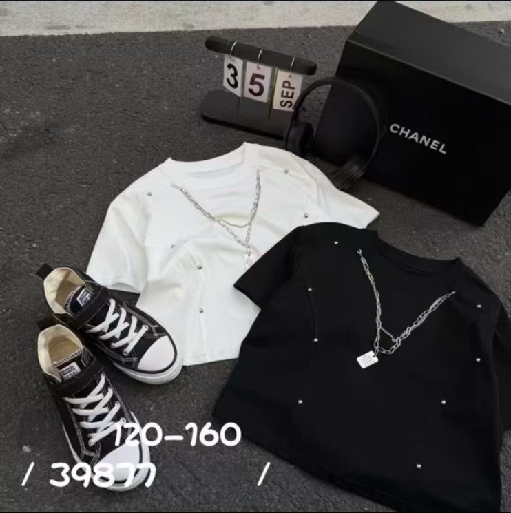 Футболка підліткова "32877" котон (р: 120-160см) 2 кольори, в упаковці 5 шт. №384646 - AMD SE905