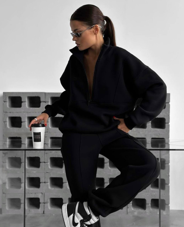 Костюм жіночий, трьохнитка на флісі, м. 1194 (р: 42-44, 46-48) №716589 - BestFashion RZ6220 м. 1194