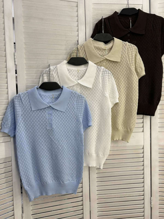 Футболка-поло жіноча "6778" трикотаж (р: one size) 4 кольори, в упаковці 5 шт. №386042 - Mercury SE927