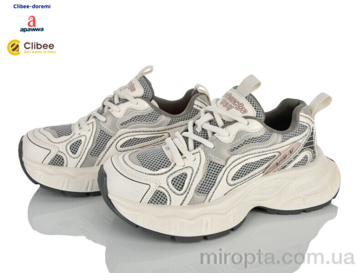 Кросівки AA11692 beige-grey р: 35-40, в упаковці: 6 пар, купити тільки гуртом - 1186180