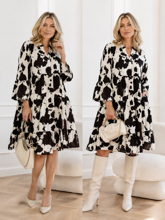 Сукня жіноча штапель м.L-2503 (р. 4XL-5XL) мікс кольорів в упаковці 5 штук №762902 - Saint Zel3317 