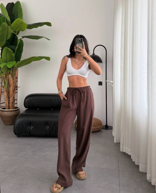 Штани жіночі, льон бохо, м. 1771 (р: 42-46, 48-54) №712167 - BestFashion RZ6220 м. 1771
