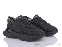 Кросівки 149-37 all black р: 36-41, в упаковці: 8 пар, купити тільки гуртом