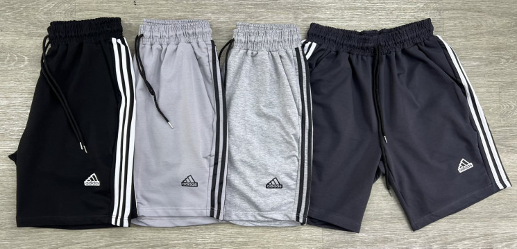 Шорти чоловічі Adidas "82-5" (р: 56-64) 4 кольори, в упаковці 5 шт. №371092 - Spider