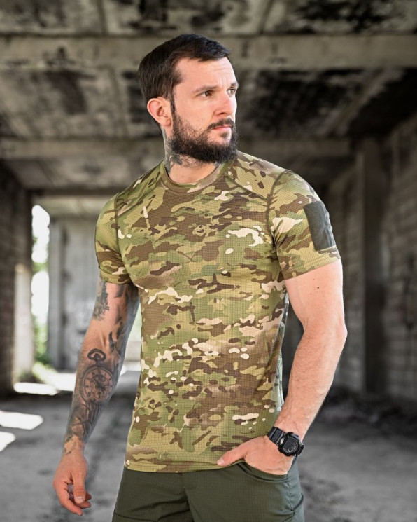 Футболка військова чоловіча Cooll Touch, бавовна (розмір: S-3XL ), в упаковці 6 штук №342387 - Beretta SE847
