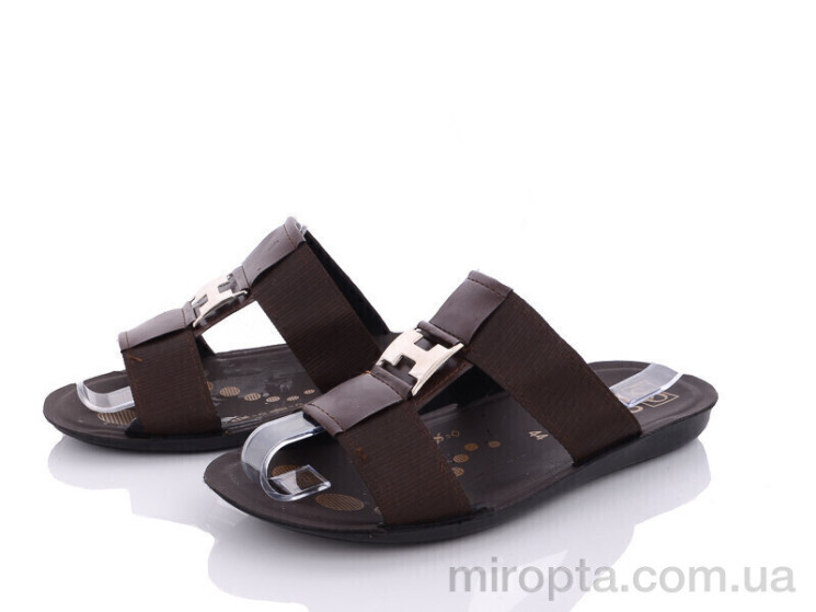 Шльопанці Ш2-9T brown р: 41-45, в упаковці: 12 пар, купити тільки гуртом - 819858
