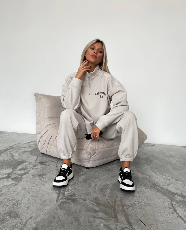 Костюм жіночий, трьохнитка на флісі, м. 1600 (р: 42-46) №706475 - BestFashion RZ6220 м. 1600