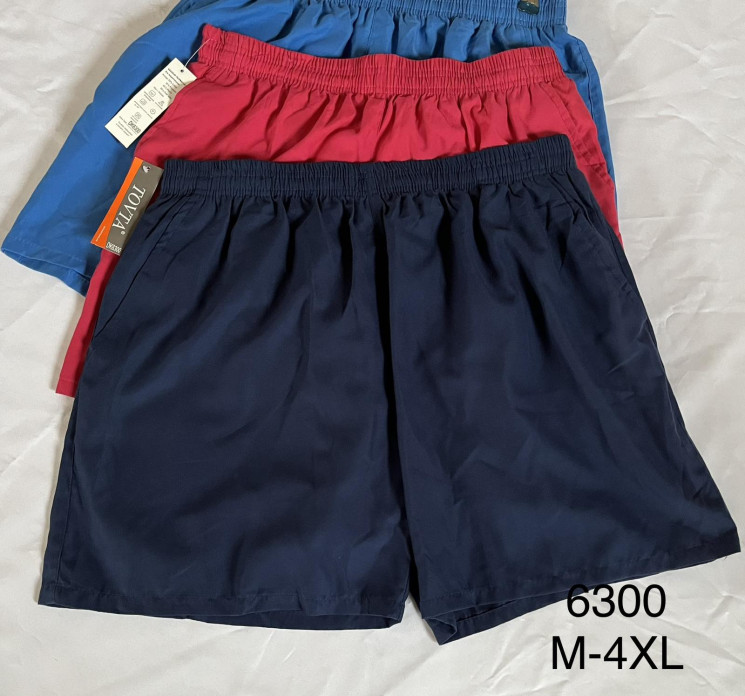 Шорти чоловічі "6300" плащівка (р: М-4XL) мікс кольорів, в упаковці 6 шт. №383661 - Mixmoda SER1772