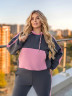 Костюм жіночий, футер пеньє з флісом + рібана м. 7737 (р. 48-50, 52-54) №410948 - 