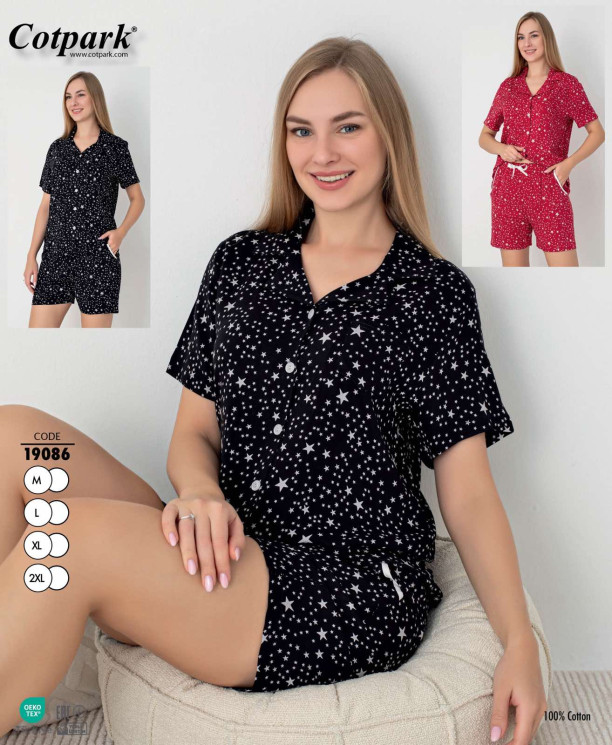 Піжама жіноча "19086" (р: М,L,XL,2XL) 2 кольори, в упаковці 4 шт. №390089 - 