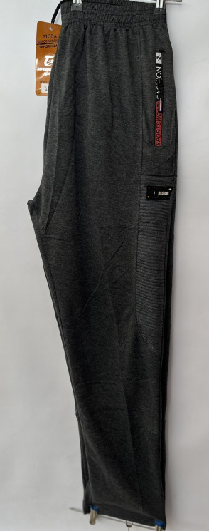 Спортивні штани чоловічі (сірі), p.XL-5XL, "114" в упаковці 5 або 10 штук №811608 - Mixmoda Bg5255