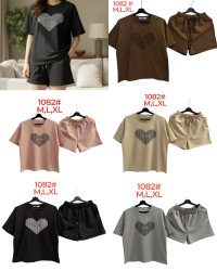 Костюм жіночий, трикотаж, м.1082 (розмір: M,L,XL ), 5 кольорів, в упаковці 3 штуки №344169