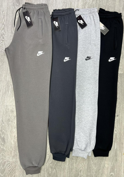 Спортивні штани чоловічі Nike "1026" трьохнитка на флісі (р: XL-5XL) 4 кольори, в упаковці 5 шт. №361480 - Spider