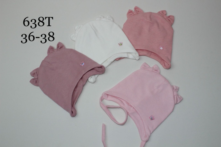 Шапка дитяча "638Т" (р: 36-38см) мікс кольорів, в упаковці 5 шт. №374065 - Strike Se655