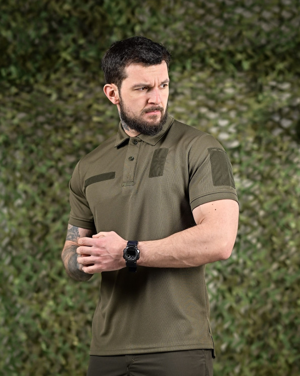 Футболка військова чоловіча Polo Coollpass, бавовна (розмір: S-3XL ), в упаковці 6 штук №342386 - Beretta SE847