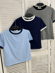 Футболка жіноча "6138" котон (р: one size) 3 кольори, в упаковці 5 шт. №385937