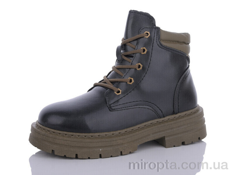 Черевики 2290 black р: 36-41, в упаковці: 8 пар, купити тільки гуртом - 901067