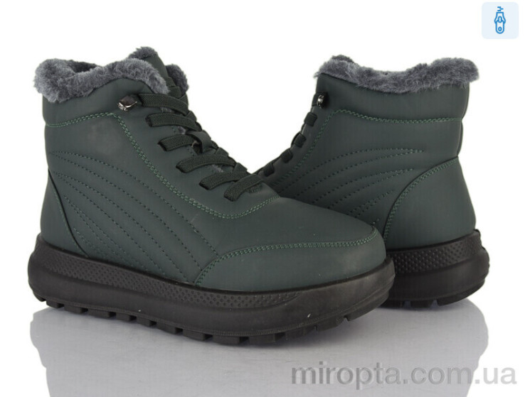 Черевики 60966 green р: 37-42, в упаковці: 8 пар, купити тільки гуртом - 1117175