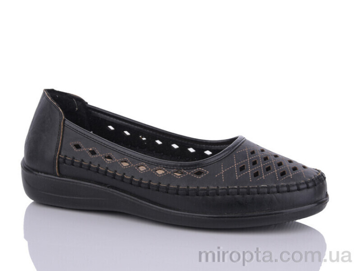 Туфлі 509 black р: 37-43, в упаковці: 8 пар, купити тільки гуртом - 936465