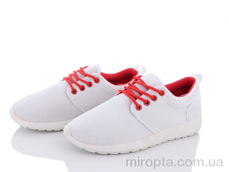 Кросівки 4-308 white-red р: 36-40, в упаковці: 6 пар, купити тільки гуртом - 86981