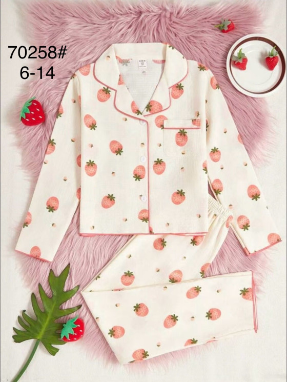 Піжама дитяча, трикотаж, м.70258 (р. 6-14 років), в упаковці 5 шт. №339562 - Focus zel 1396