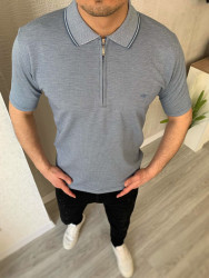 Футболка No Brand р M-2XL Чоловіча Polo S2833 l.blue