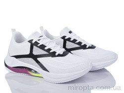 Кросівки 24-155 white-black р: 36-41, в упаковці: 8 пар, купити тільки гуртом