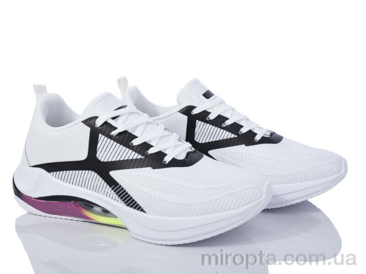 Кросівки 24-155 white-black р: 36-41, в упаковці: 8 пар, купити тільки гуртом - 949456