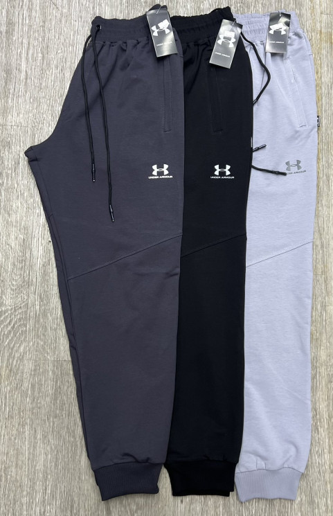 Спортивні штани чоловічі Under Armour "A-011-5" двохнитка (р: 2XL-6XL) 3 кольори, в упаковці 5 шт. №388703 - Spider
