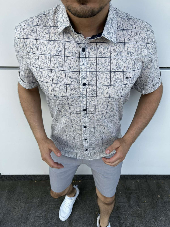 Сорочка чоловіча, р. L-2XL, в упаковці 4 штуки одного кольору №810658 - NikNumbers SE1041-1042