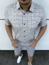 Сорочка чоловіча, р. L-2XL, в упаковці 4 штуки одного кольору №810658 - NikNumbers SE1041-1042