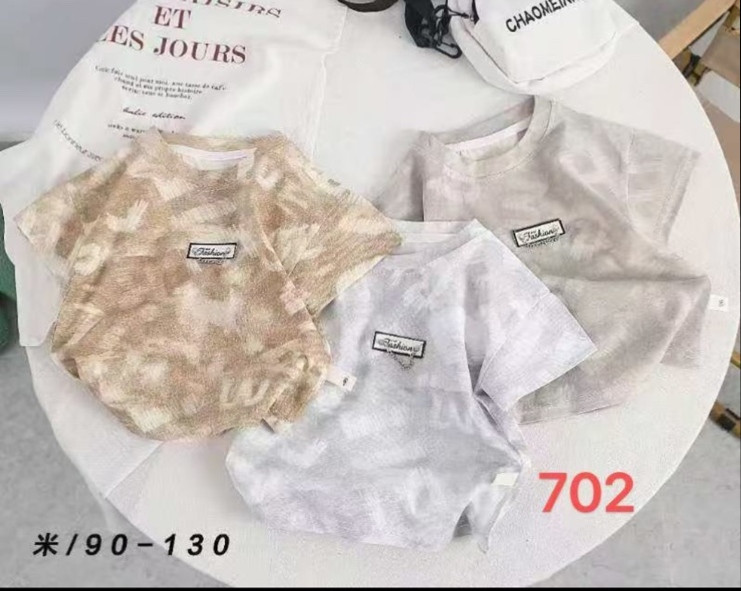 Футболка дитяча "702" (р: 90-130см) 3 кольори, в упаковці 5 шт. №369799 - Evand