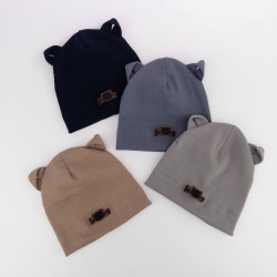 Шапка дитяча Bears (р: 40-42,42-44,44-46) мікс кольорів, в упаковці 5 шт. №380733