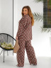 Костюм жіночий, шовк принт, м. 1681 (р: 50-54, 56-58) №710141 - GrandFashion AV4663 м. 1681
