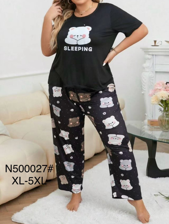 Піжама жіноча "500027" бамбук (р: XL,2XL,3XL,4XL,5XL) в упаковці 5 шт. №371965 - Mixmoda SER1772
